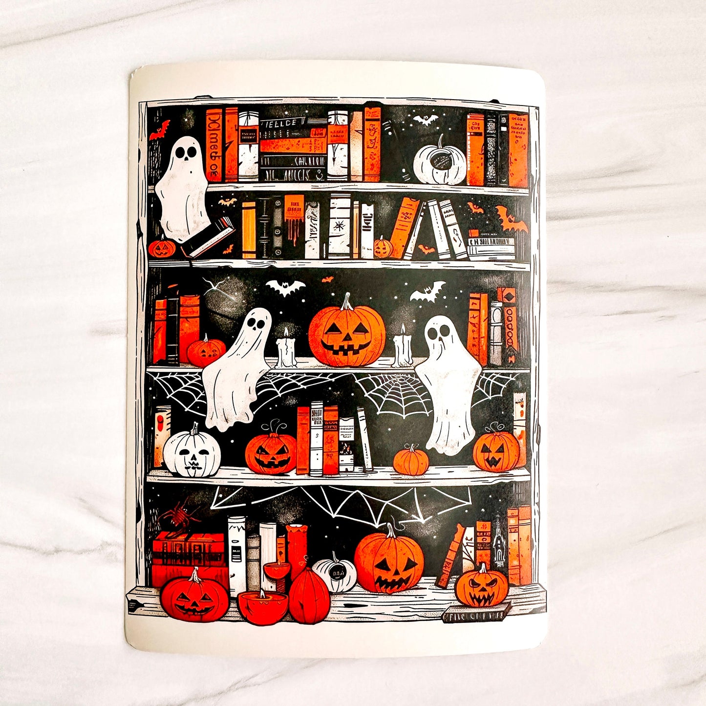 Vinyl Insert for Kindle Case - Vintage Ghost Bookcase