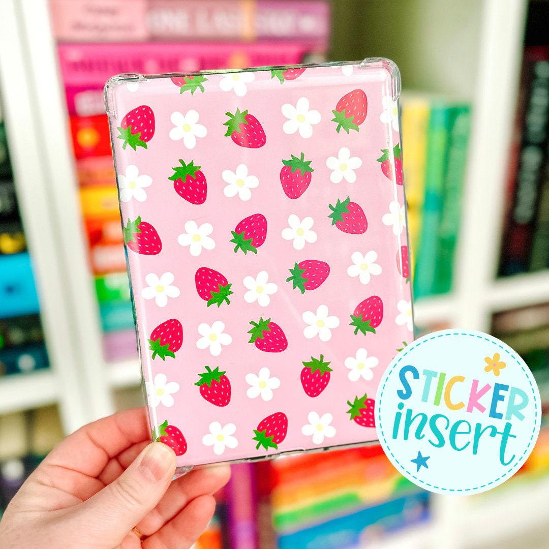 Vinyl Insert for Kindle Case - Strawberry Daisy