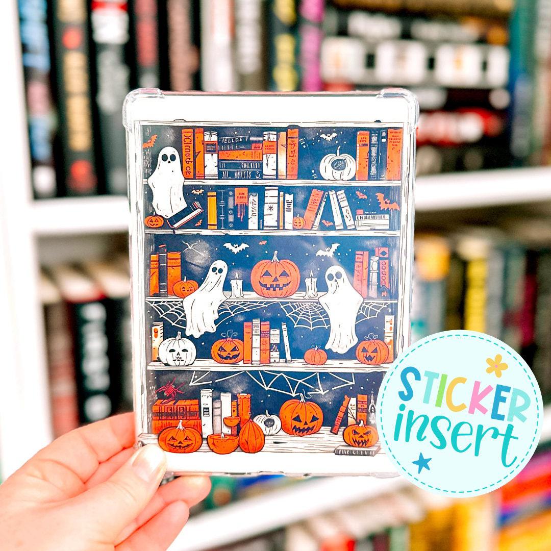 Vinyl Insert for Kindle Case - Vintage Ghost Bookcase