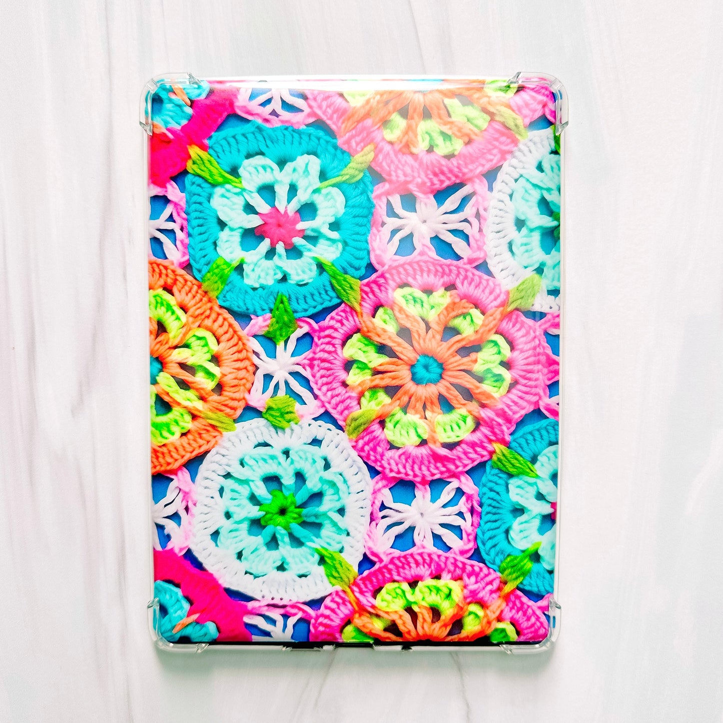 Vinyl Insert for Kindle Case - Colorful Crochet