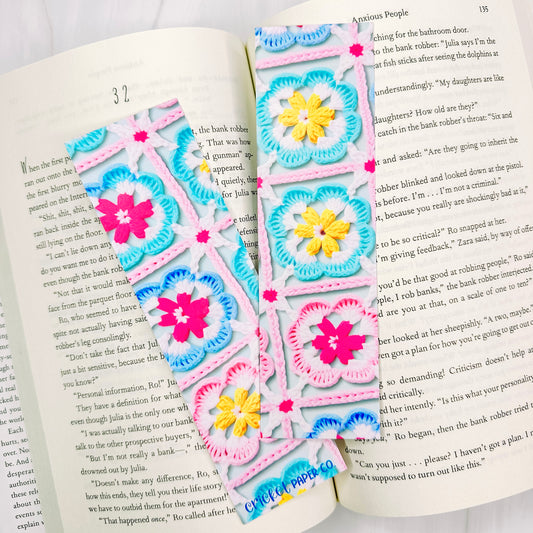 Premium Bookmark - Colorful Crochet