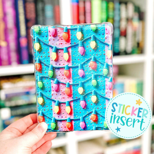 Vinyl Insert for Kindle Case - Felt Christmas Lights