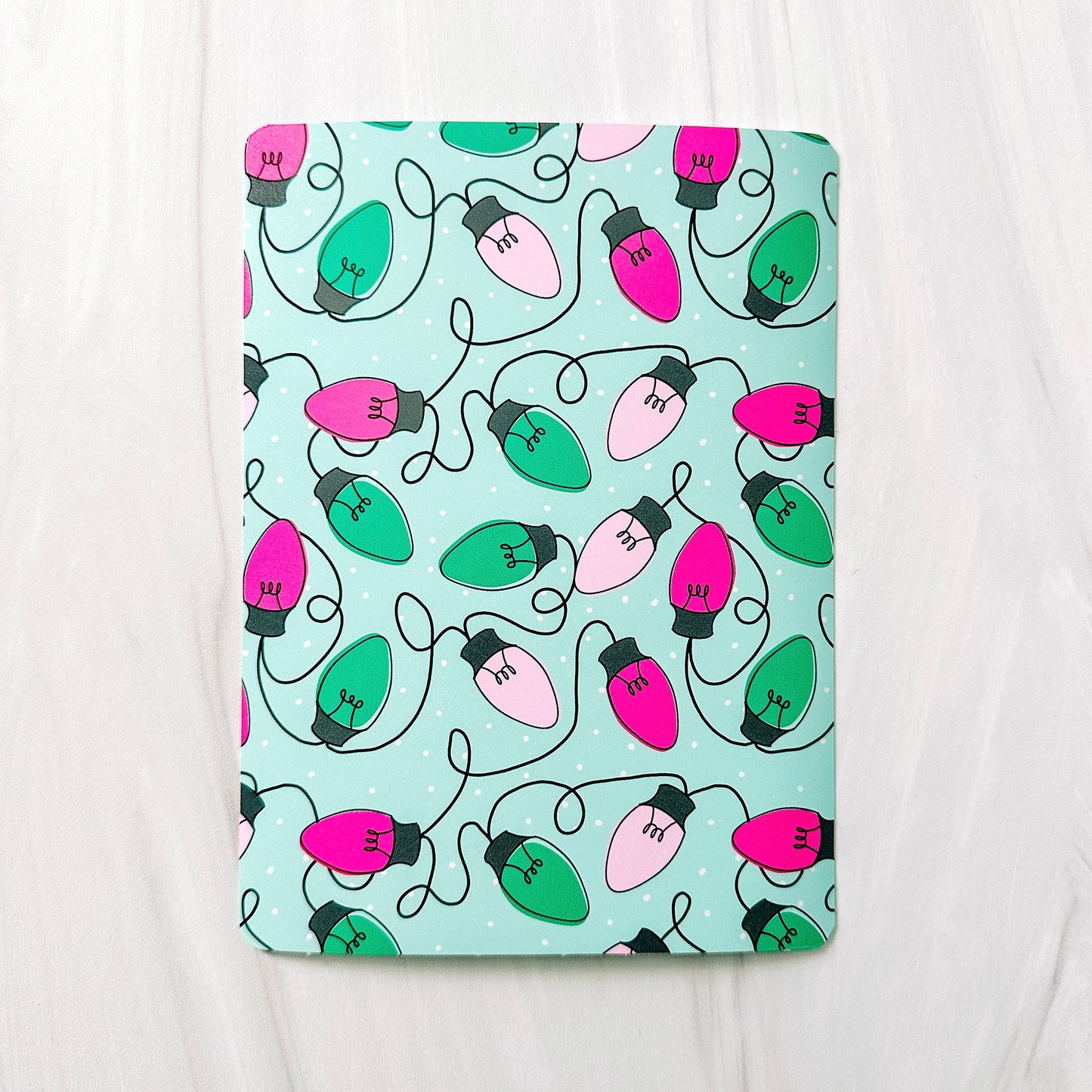 Vinyl Insert for Kindle Case - Doodle Christmas Lights