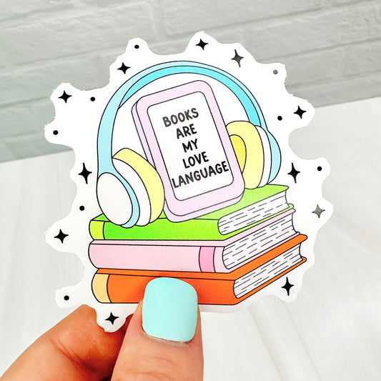 Books Are My Love Language - Bookish Vinyl Sticker DC36