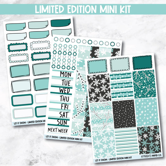 Planner Stickers Standard Mini Kit - Let It Snow