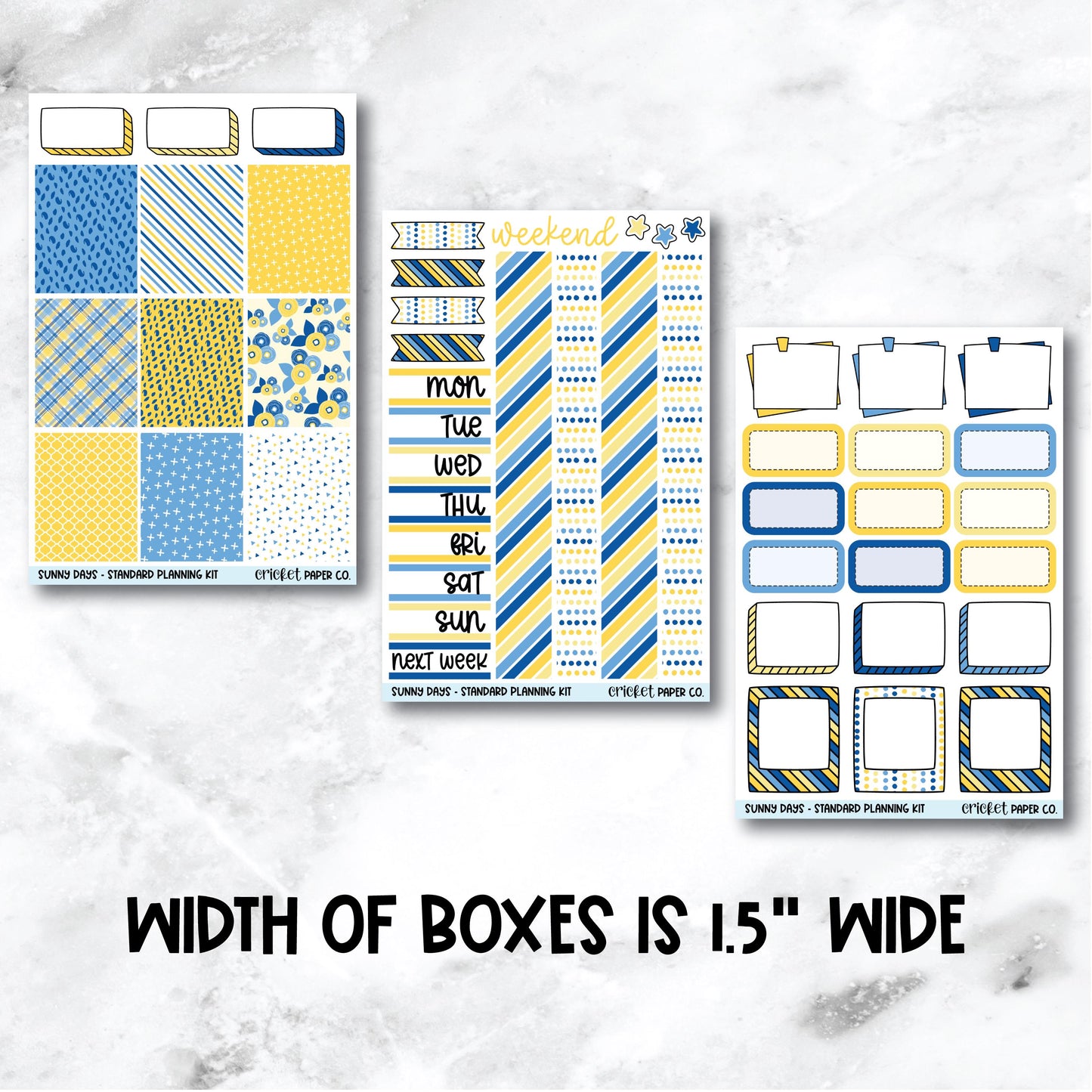 Planner Stickers Standard Mini Kit - Sunny Days