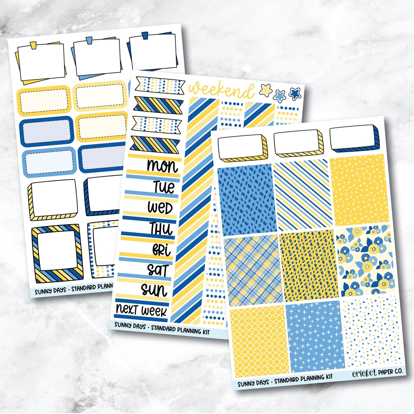 Planner Stickers Standard Mini Kit - Sunny Days