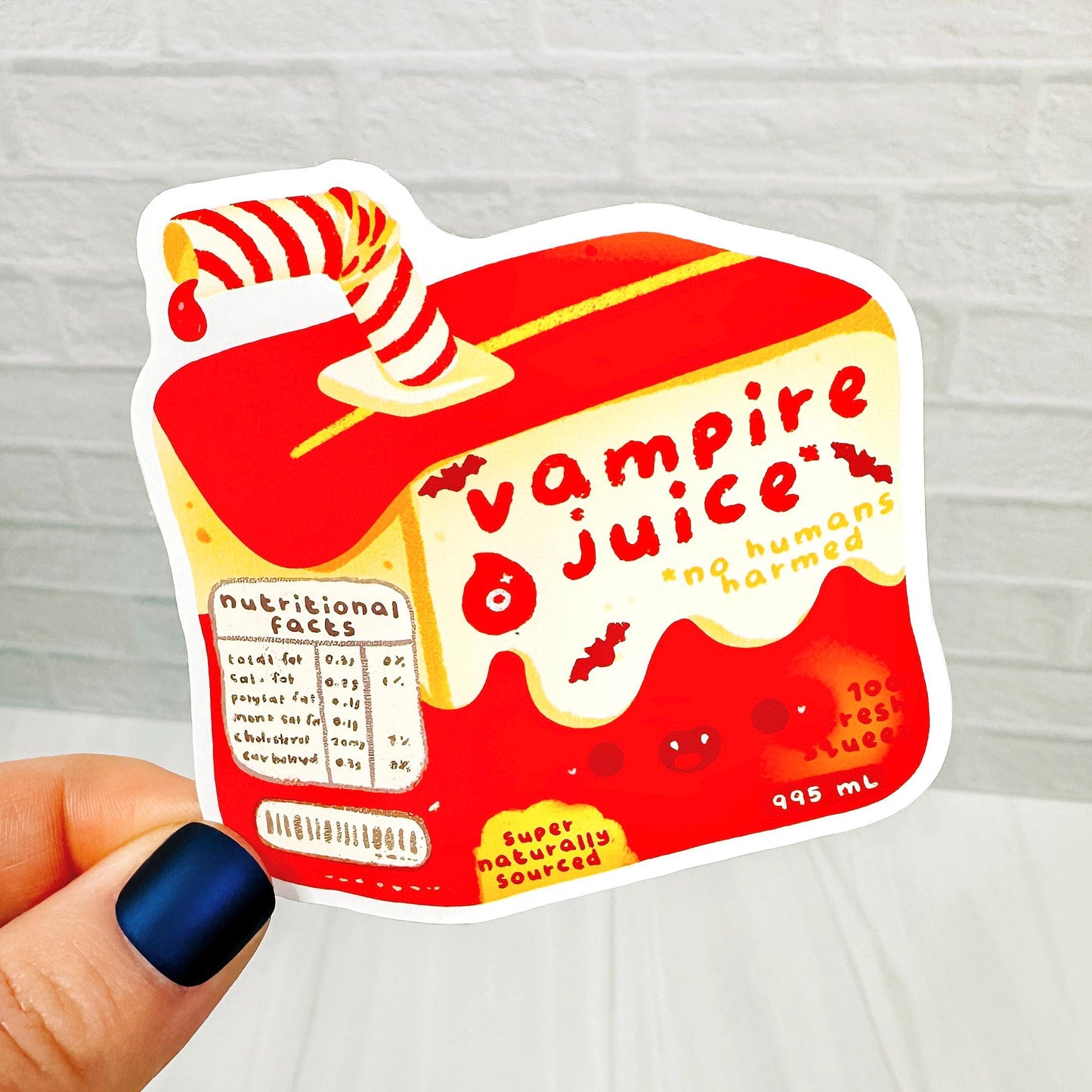 Vampire Juice - Decorative Vinyl Sticker DC11
