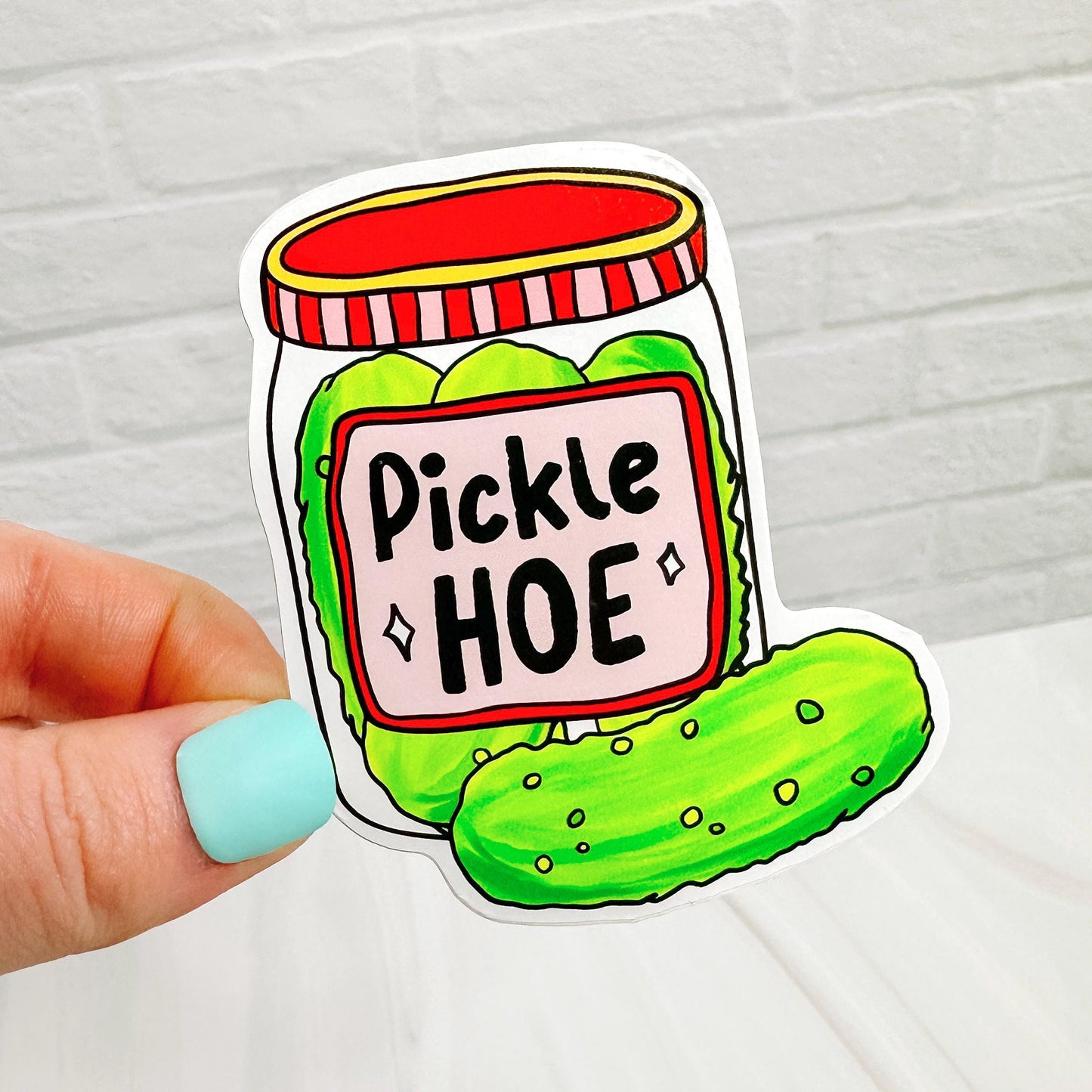 Pickle Hoe - Decorative Vinyl Sticker DC01