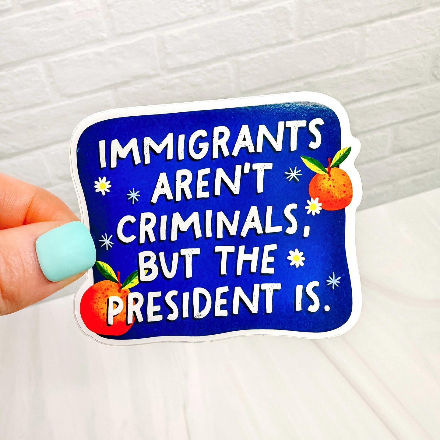 Immigrants Aren't Criminals - Decorative Vinyl Sticker DC08