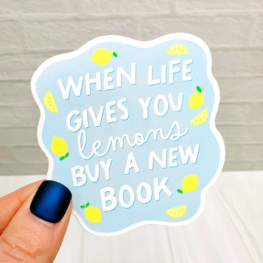 Give Lemons Buy Books  - Bookish Vinyl Sticker DC53