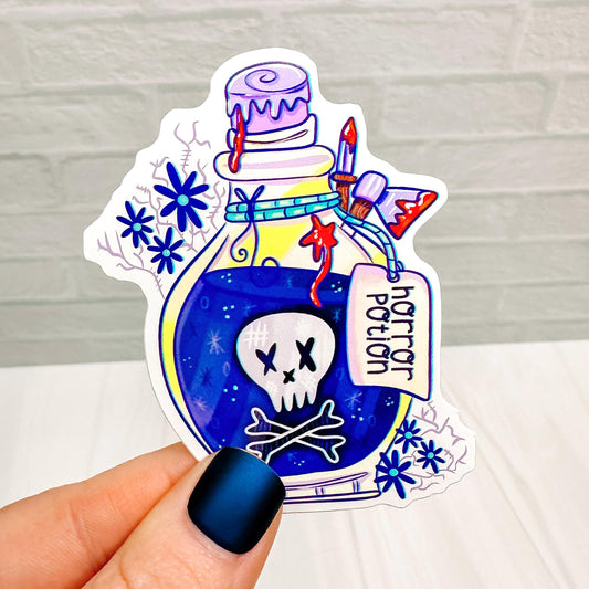 Horror Book Potion - Bookish Vinyl Sticker DC49