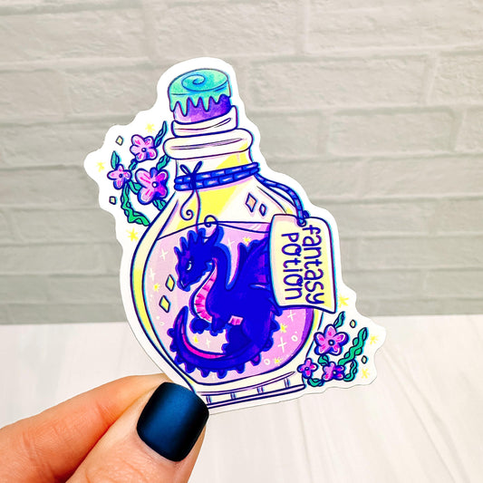 Fantasy Book Potion - Bookish Vinyl Sticker DC48