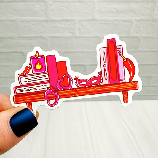 Spicy Book Shelf - Bookish Vinyl Sticker DC44