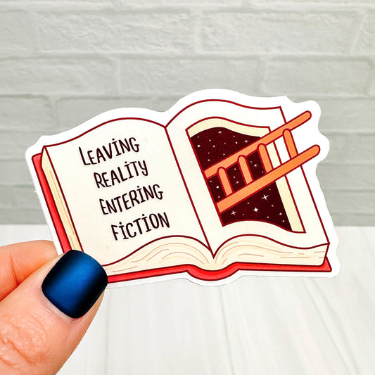 Leaving Reality - Bookish Vinyl Sticker DC39