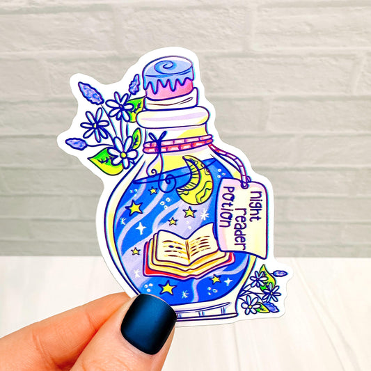 Late Night Book Potion - Bookish Vinyl Sticker DC50