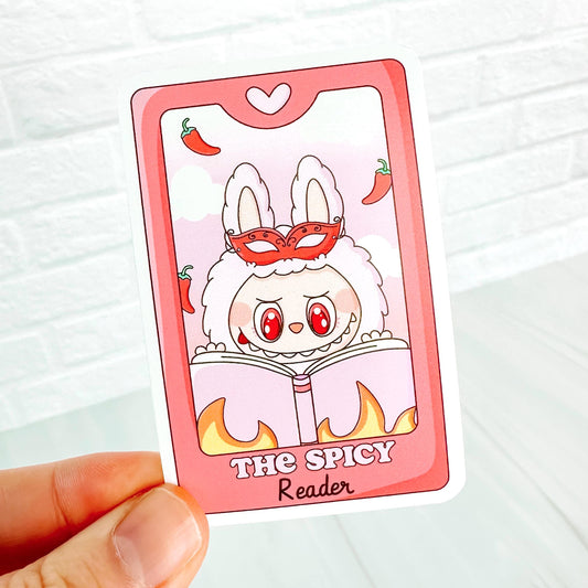 Spicy Reader Monster - Bookish Vinyl Sticker DC73