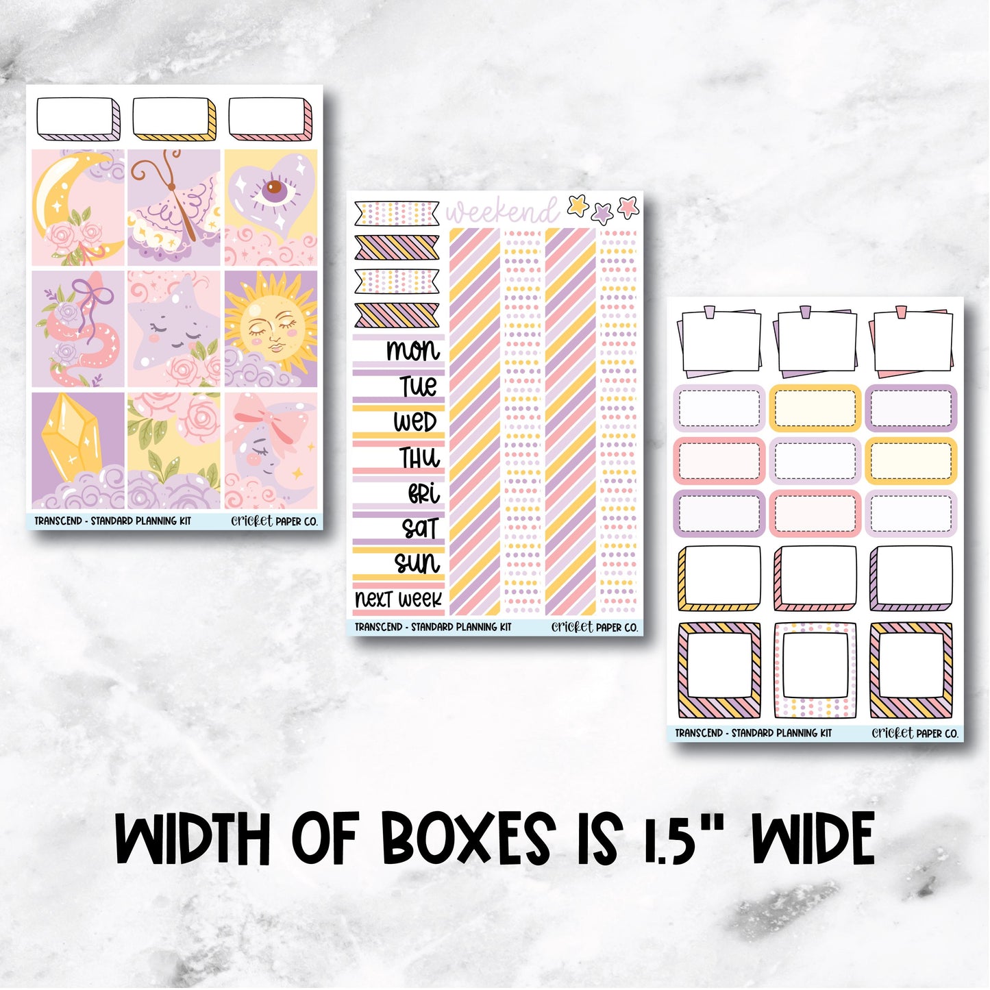 Planner Stickers Standard Mini Kit - Transcend