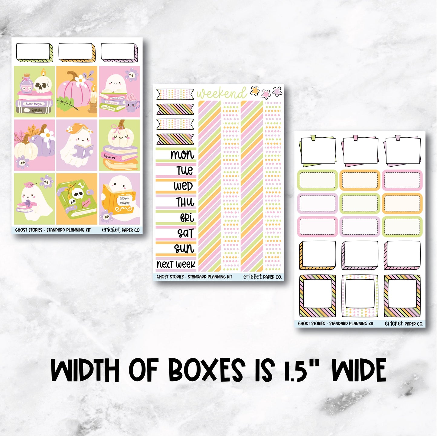 Planner Stickers Standard Mini Kit - Ghost Stories