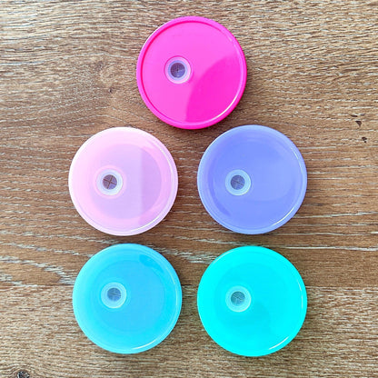 Acrylic Lid for 16oz & 20oz Glass Can Cups-Cricket Paper Co.