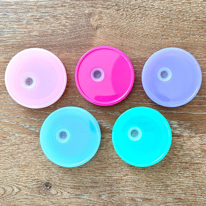 Acrylic Lid for 16oz & 20oz Glass Can Cups-Cricket Paper Co.
