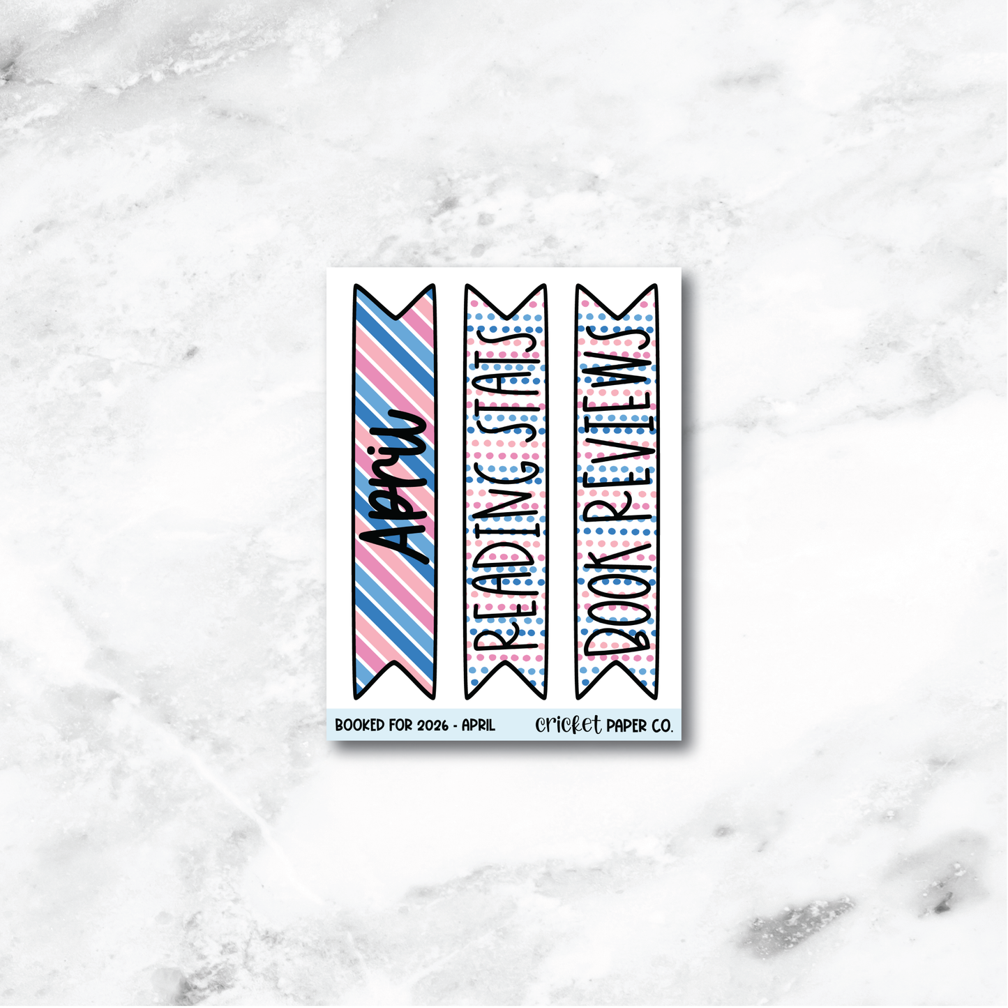Book and Reading Journal Stickers - April