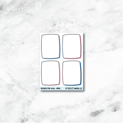 Book and Reading Journal Stickers - April