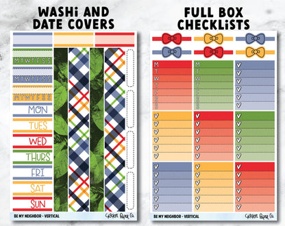 BE MY NEIGHBOR Planner Stickers - Full Kit-Cricket Paper Co.