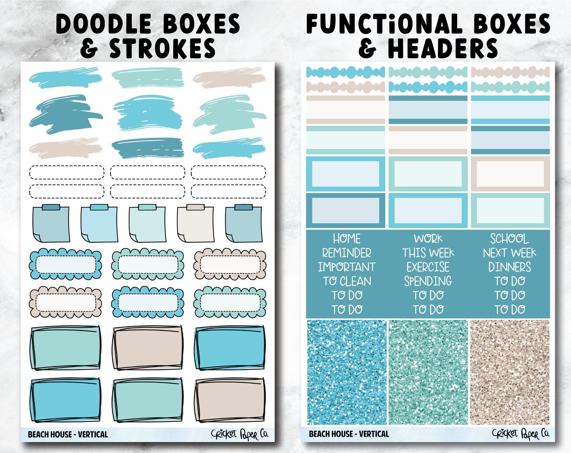 BEACH HOUSE Planner Stickers - Full Kit-Cricket Paper Co.