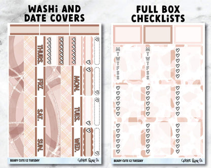 BEARY CUTE Planner Stickers - Full Kit-Cricket Paper Co.