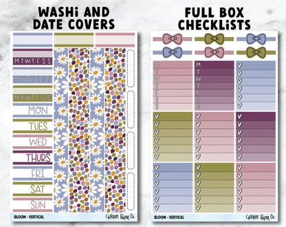 BLOOM Planner Stickers - Full Kit-Cricket Paper Co.