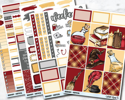 BRAVERY Planner Stickers - Full Kit-Cricket Paper Co.