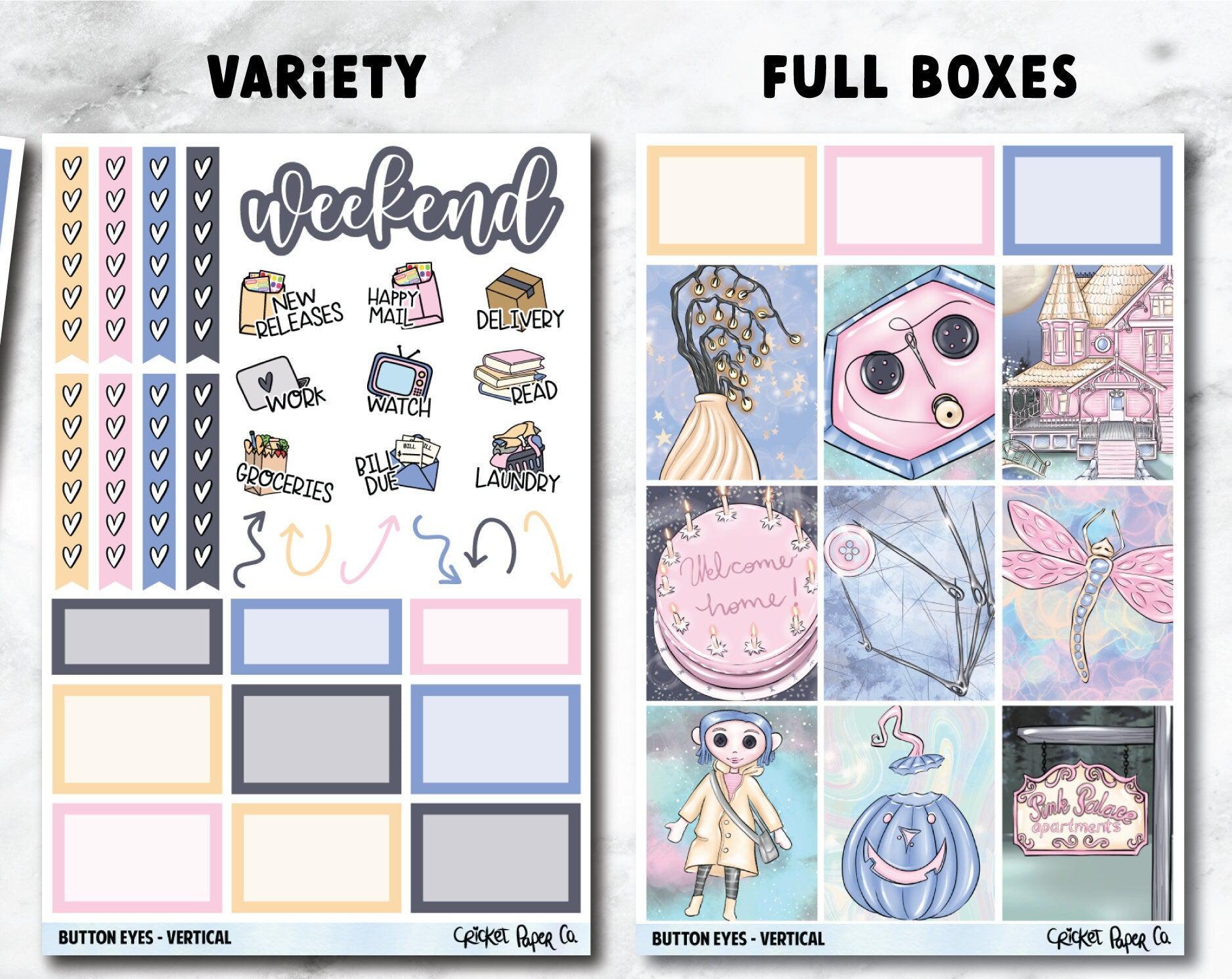BUTTON EYES Planner Stickers - Full Kit-Cricket Paper Co.