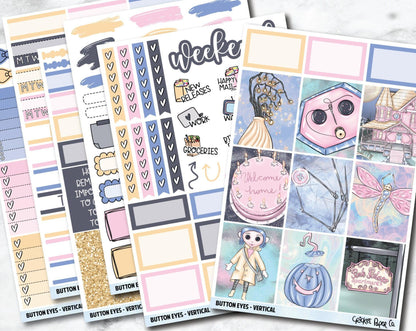 BUTTON EYES Planner Stickers - Full Kit-Cricket Paper Co.