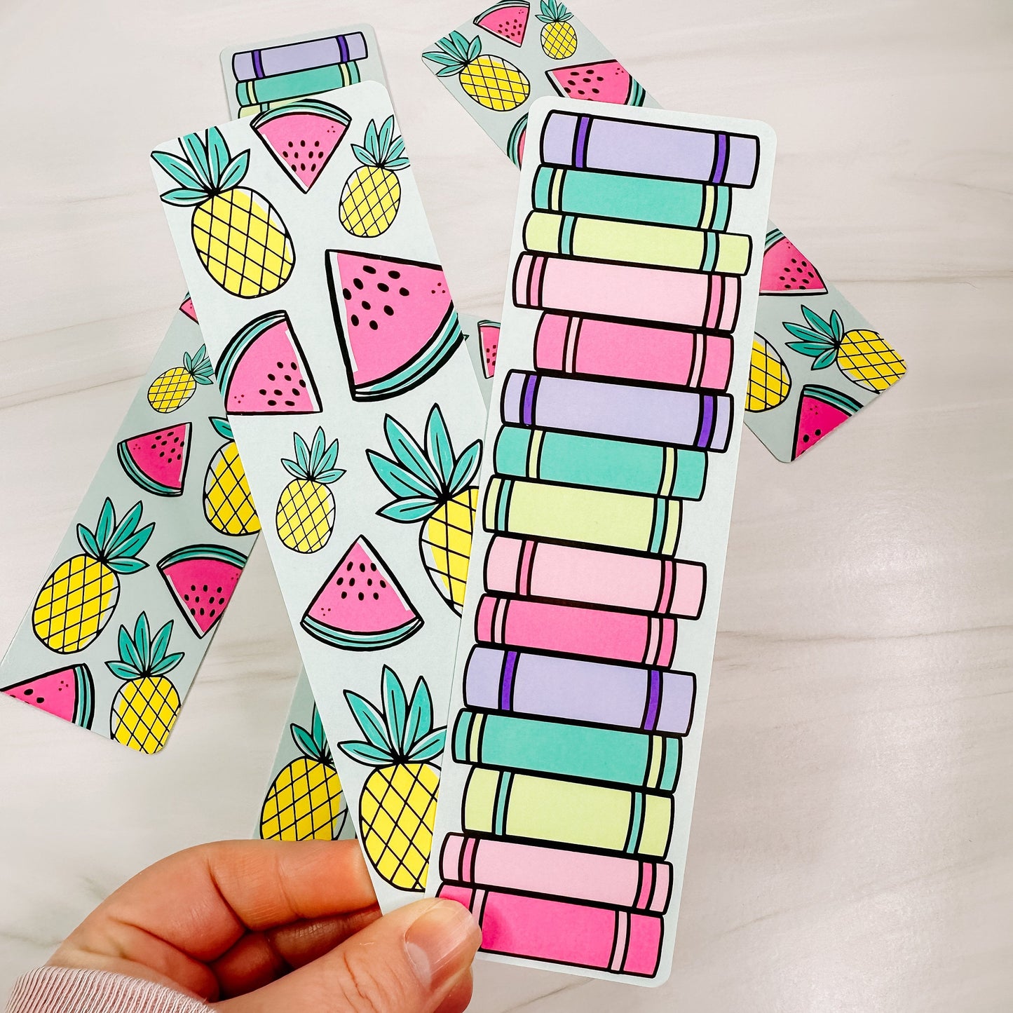 Book Title Reading Tracker Bookmark - Fruity-Cricket Paper Co.