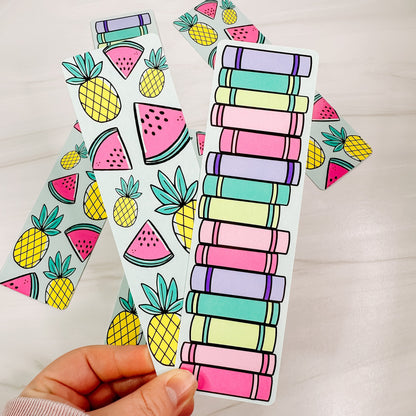 Book Title Reading Tracker Bookmark - Fruity-Cricket Paper Co.