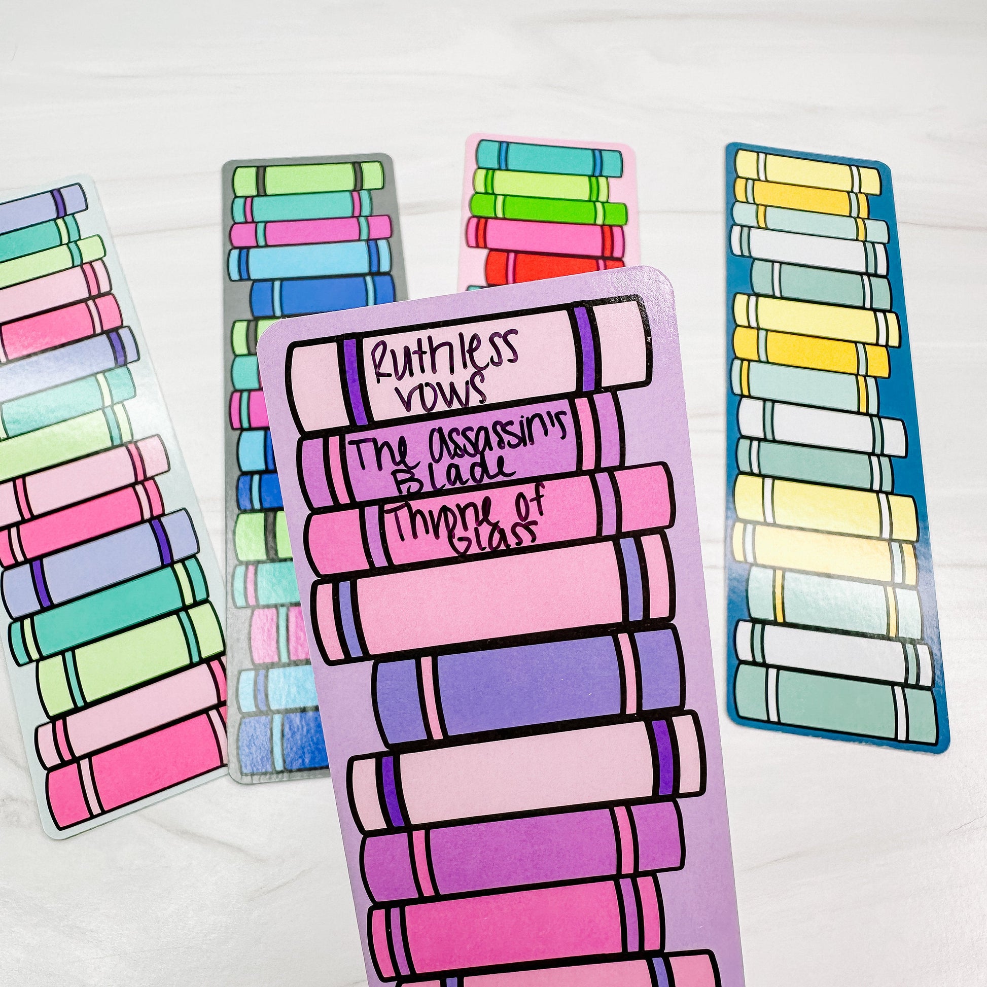 Book Title Reading Tracker Bookmark - Spicy-Cricket Paper Co.
