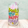 Books Are My Happy Place - 16oz Libbey Glass Can Bookish Cup-Cricket Paper Co.
