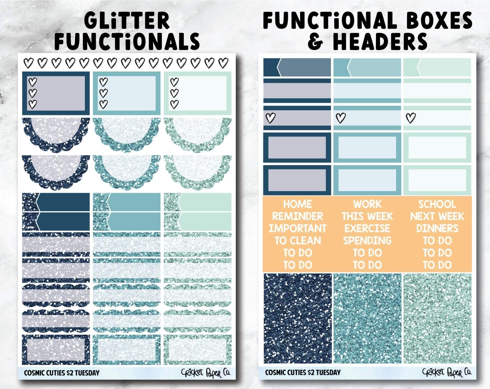 COSMIC CUTIES Planner Stickers - Full Kit-Cricket Paper Co.