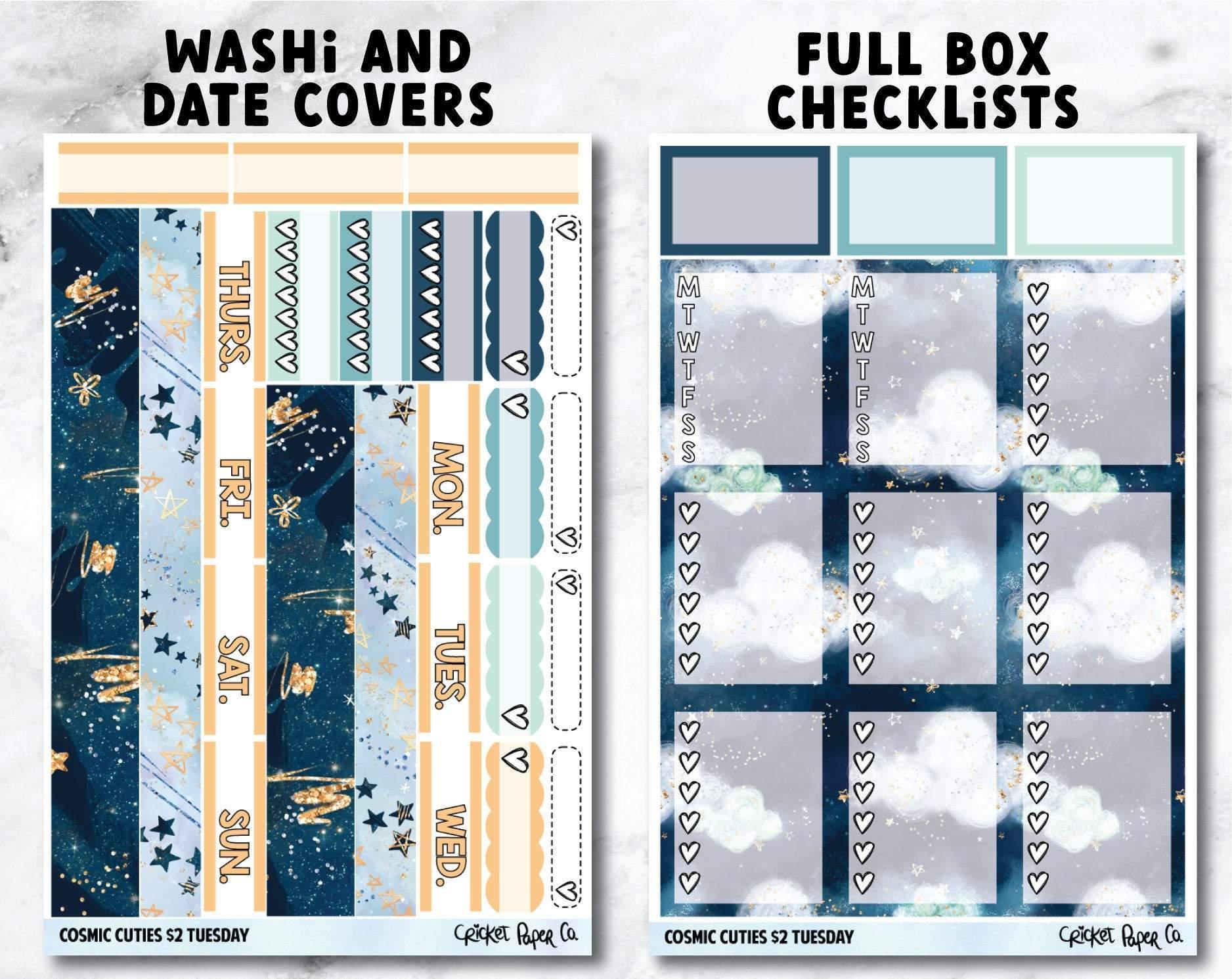 COSMIC CUTIES Planner Stickers - Full Kit-Cricket Paper Co.