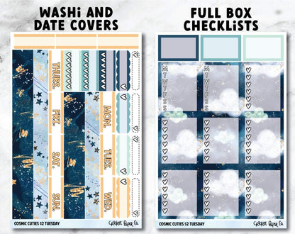 COSMIC CUTIES Planner Stickers - Full Kit-Cricket Paper Co.