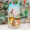 Christmas Tree Cake Coffee Cups - 16oz Libbey Glass Can Cup-Cricket Paper Co.