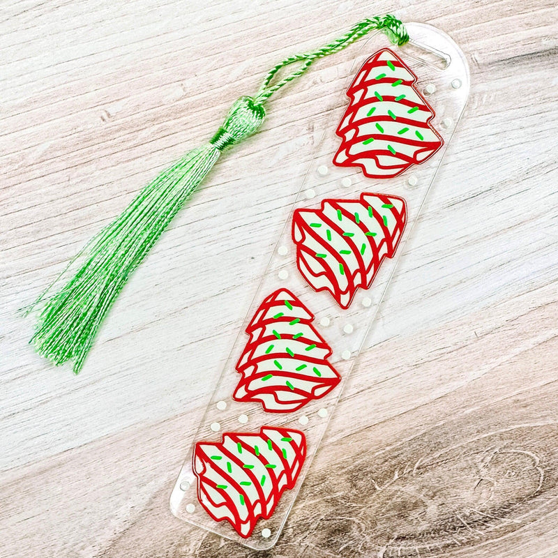 Christmas Tree Cakes Acrylic Bookmark-Cricket Paper Co.