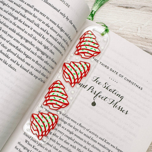Christmas Tree Cakes Acrylic Bookmark-Cricket Paper Co.