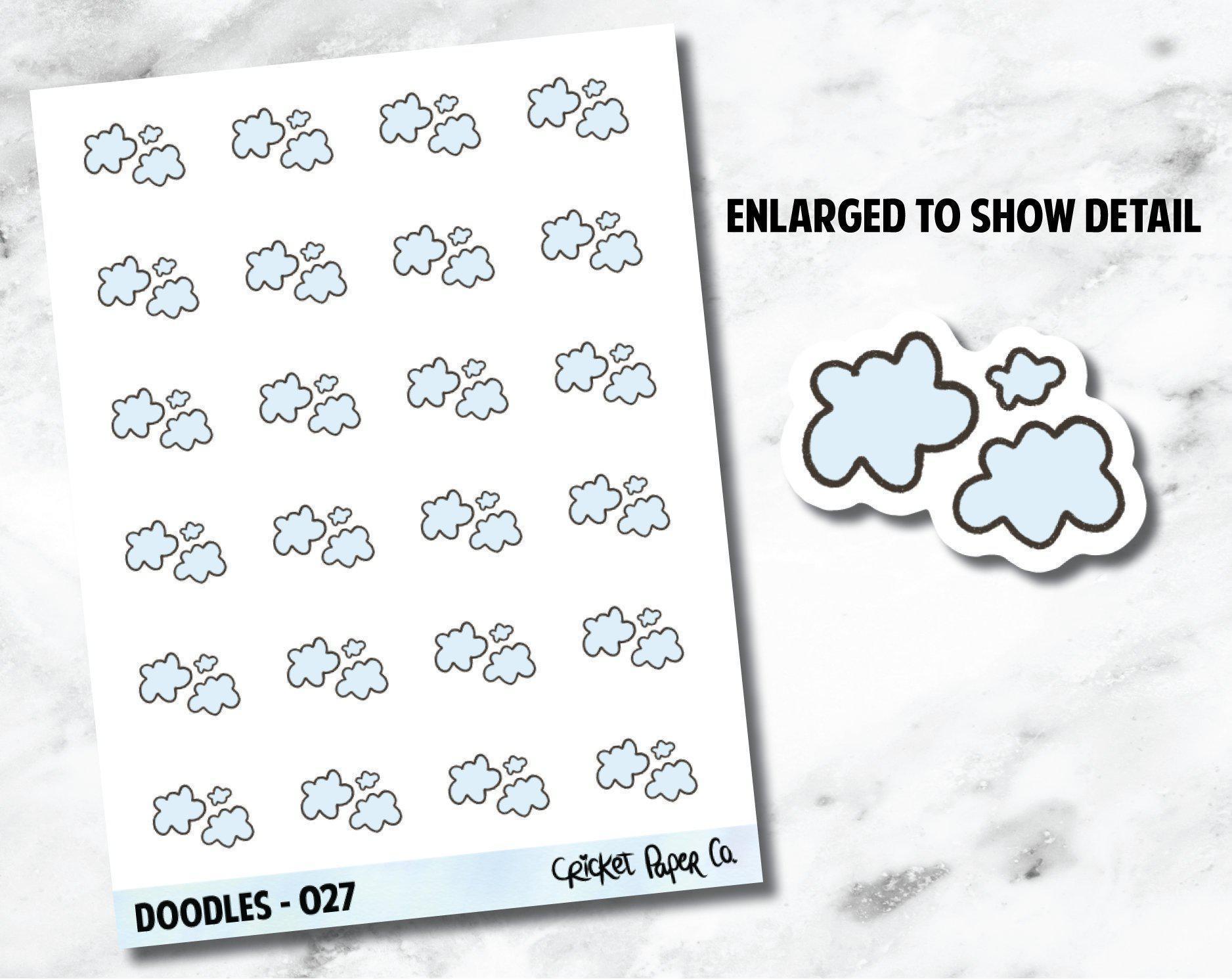 Clouds, Cloudy Weather Hand Drawn Doodles - 027-Cricket Paper Co.