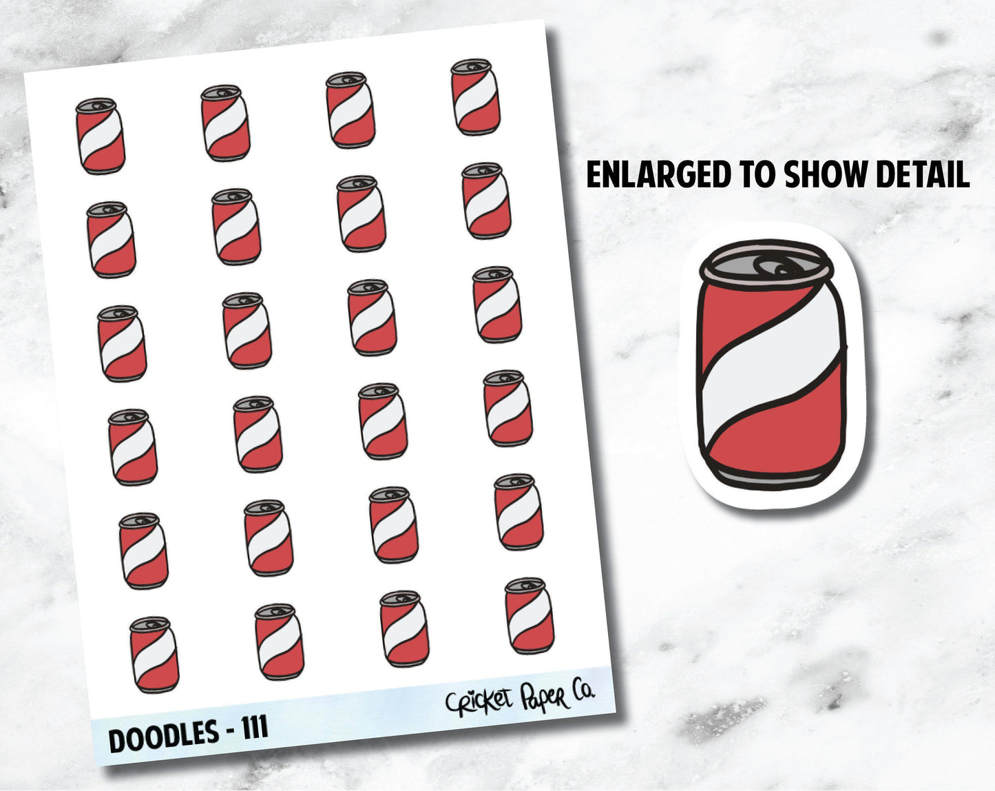 Cola, Soda Pop, Drink Hand Drawn Doodles - 111-Cricket Paper Co.