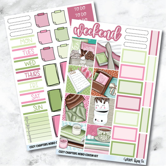 Cozy Chapters HOBONICHI COUSIN Planner Stickers Mini Kit-Cricket Paper Co.