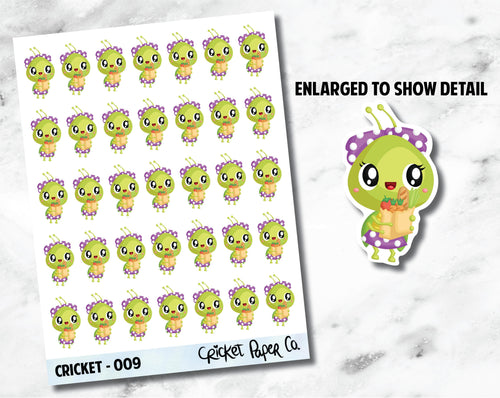 Cricket Character Groceries Sticker - 009-Cricket Paper Co.