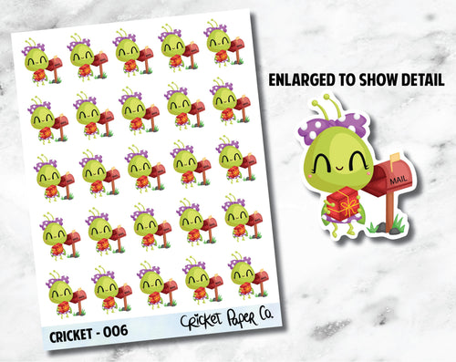Cricket Character Happy Mail Sticker - 006-Cricket Paper Co.