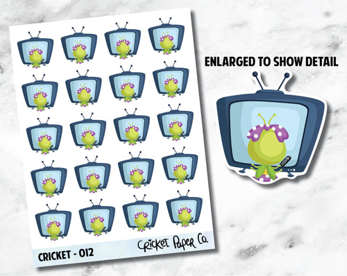 Cricket Character TV Sticker - 012-Cricket Paper Co.